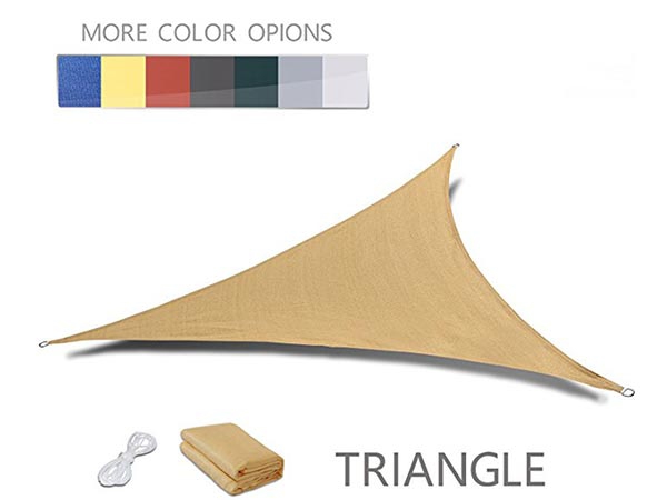 Amazon Ebay Top Seller 2024 Triangle 180g-320gsm 100% hdpe shade sail