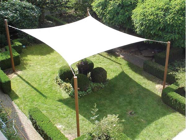 Custom Fashion 100% HDPE knitted shade sail UV resistant for garden